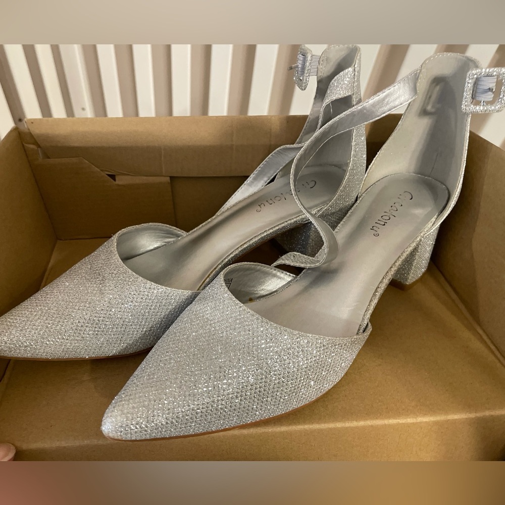 Silver heels